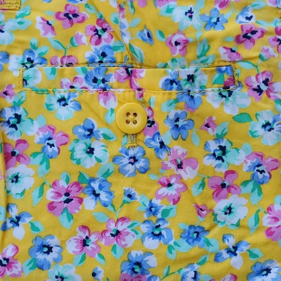 Polo Ralph Lauren Spring Yellow Flower Shorts Girls 14 - Picture 6 of 6